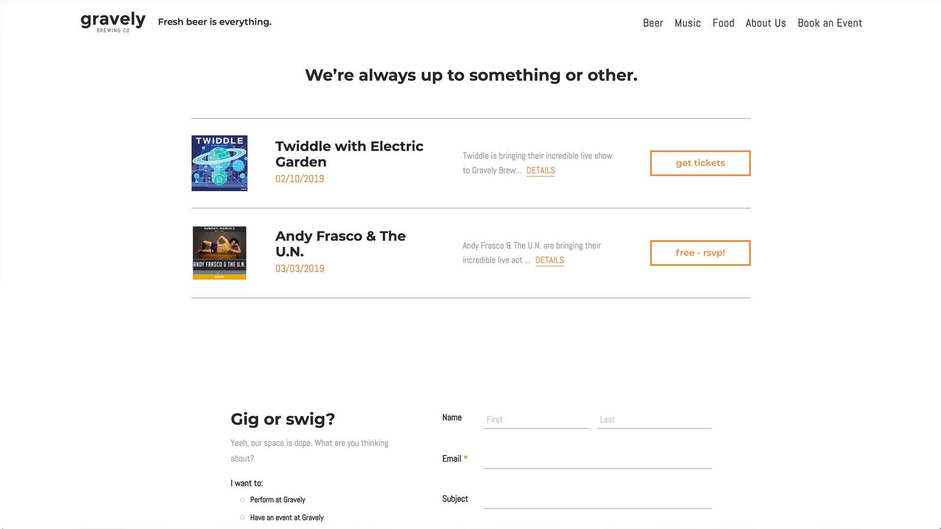 Gravely Brewing Portfolio Asset